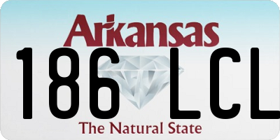 AR license plate 186LCL