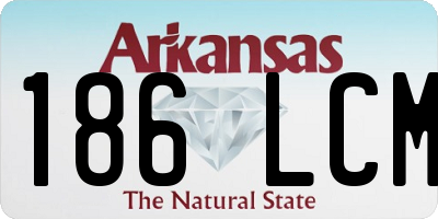 AR license plate 186LCM