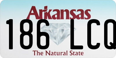AR license plate 186LCQ