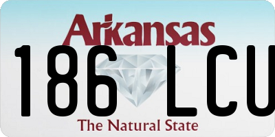 AR license plate 186LCU