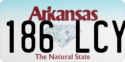 AR license plate 186LCY
