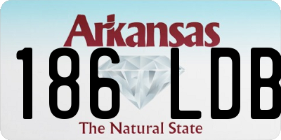 AR license plate 186LDB