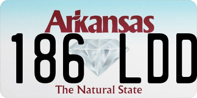 AR license plate 186LDD