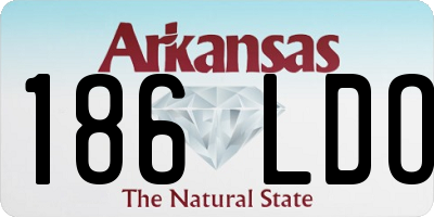 AR license plate 186LDO