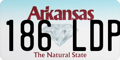 AR license plate 186LDP
