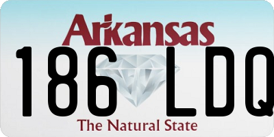 AR license plate 186LDQ