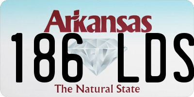 AR license plate 186LDS