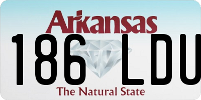 AR license plate 186LDU