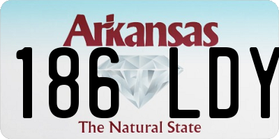 AR license plate 186LDY