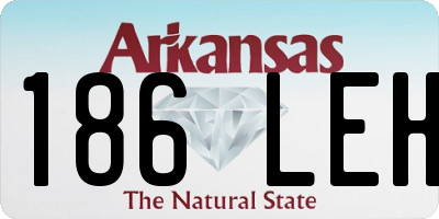 AR license plate 186LEH