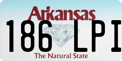 AR license plate 186LPI