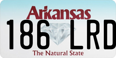 AR license plate 186LRD