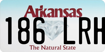 AR license plate 186LRH