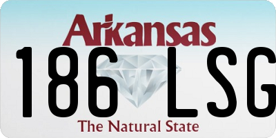 AR license plate 186LSG