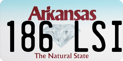 AR license plate 186LSI