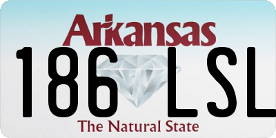 AR license plate 186LSL