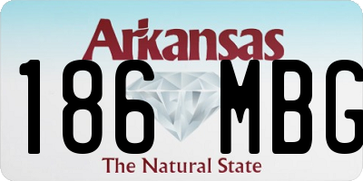 AR license plate 186MBG