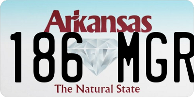 AR license plate 186MGR