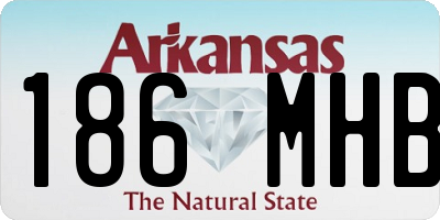 AR license plate 186MHB