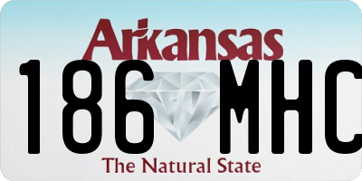 AR license plate 186MHC
