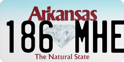 AR license plate 186MHE