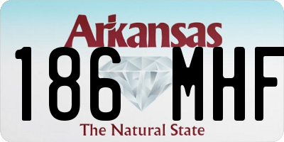 AR license plate 186MHF