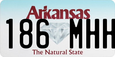 AR license plate 186MHH
