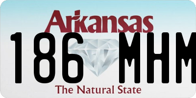 AR license plate 186MHM