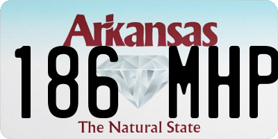 AR license plate 186MHP