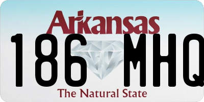AR license plate 186MHQ