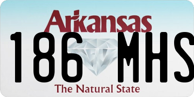 AR license plate 186MHS