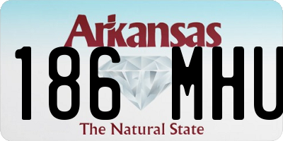 AR license plate 186MHU