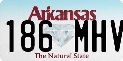 AR license plate 186MHV