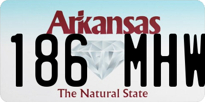 AR license plate 186MHW