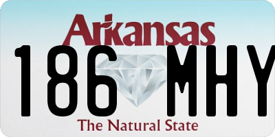 AR license plate 186MHY