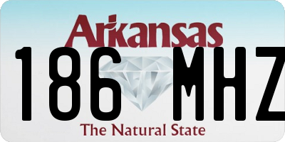AR license plate 186MHZ