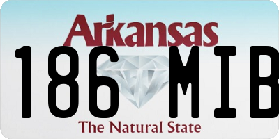 AR license plate 186MIB