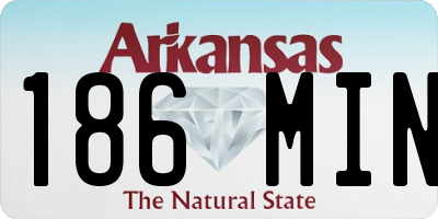 AR license plate 186MIN