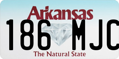 AR license plate 186MJC