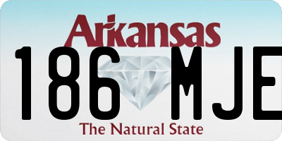 AR license plate 186MJE
