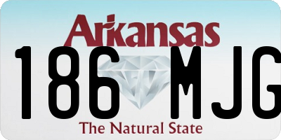 AR license plate 186MJG
