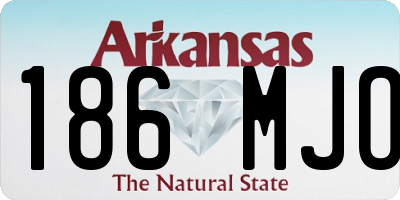 AR license plate 186MJO