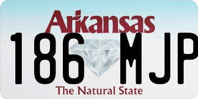 AR license plate 186MJP