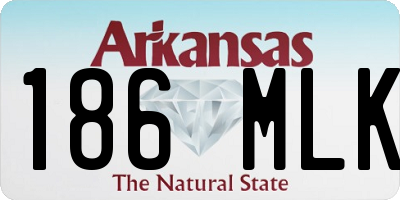 AR license plate 186MLK