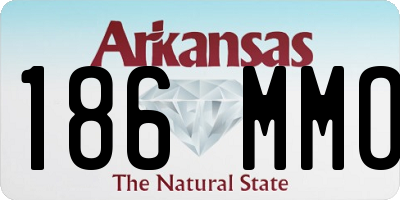 AR license plate 186MMO