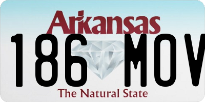 AR license plate 186MOV