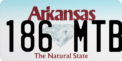 AR license plate 186MTB
