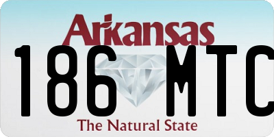 AR license plate 186MTC