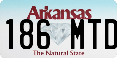 AR license plate 186MTD