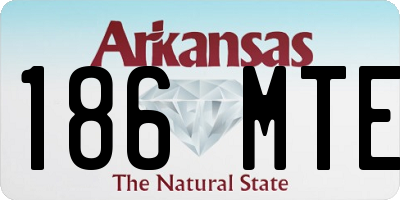 AR license plate 186MTE